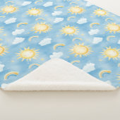Sunshine und Rainbows Sherpa Blanket Sherpadecke (3/4)