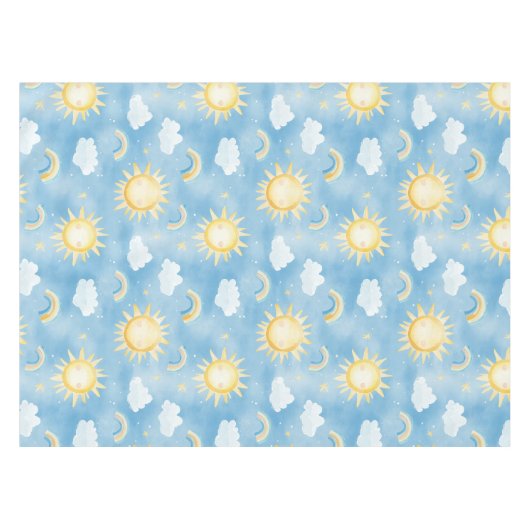 Sunshine und Rainbows Tablecloth Tischdecke (Vorderseite (Horizontal))