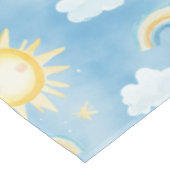 Sunshine und Rainbows Tablecloth Tischdecke (Schrägansicht)