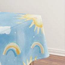 Sunshine und Rainbows Tablecloth