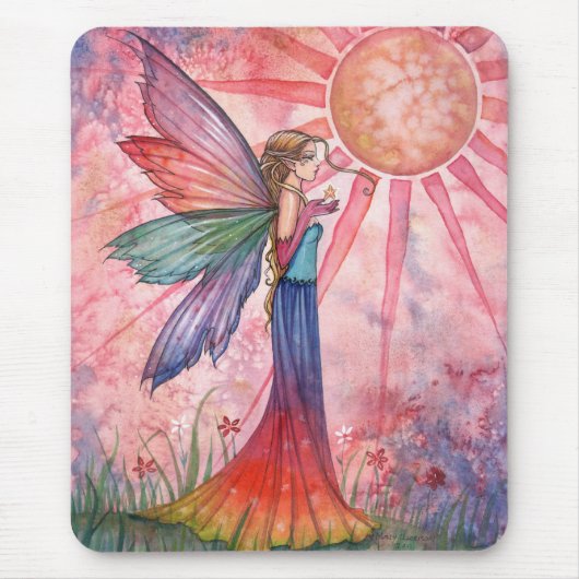 Sunshine und Regenbogen Fairy Mousepad (Vorne)