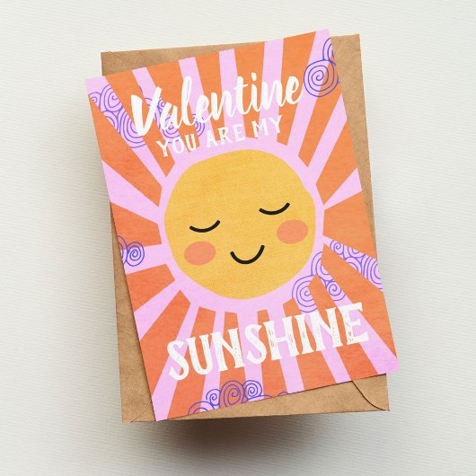 Sunshine Valentine Feiertagskarte