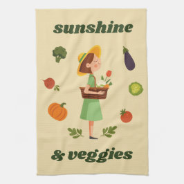 Sunshine & Veggies Kinder Küche Handtuch