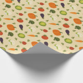 Sunshine & Veggies Wrapping Paper Geschenkpapier (Ecke)