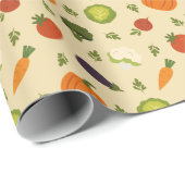 Sunshine & Veggies Wrapping Paper Geschenkpapier (Rolleneckpunkt)