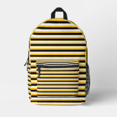 Sunshine Vibes – Bright Yellow Backpack Bedruckter Rucksack (Vorderseite)