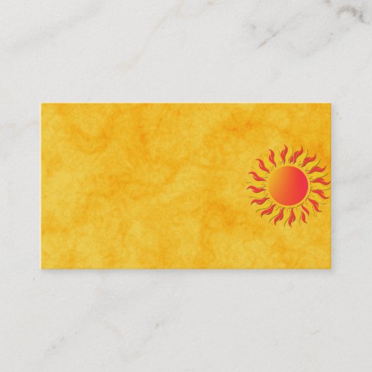 Sunshine Visitenkarte (Vorderseite)