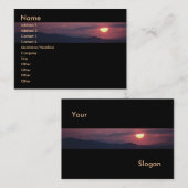 Sunshine Visitenkarte (Vorne/Hinten)