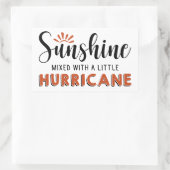 Sunshine W A Little Hurricane Rechteckiger Aufkleber (Tasche)