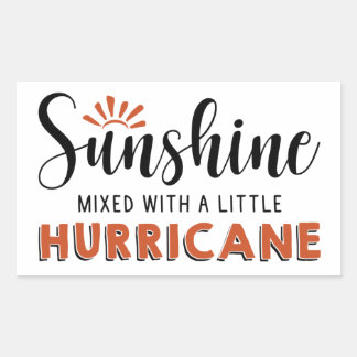 Sunshine W A Little Hurricane Rechteckiger Aufkleber