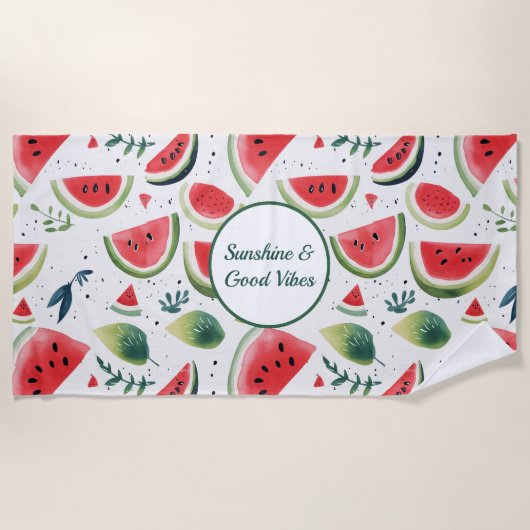 Sunshine Watermelon Handtuch (Vorderseite)