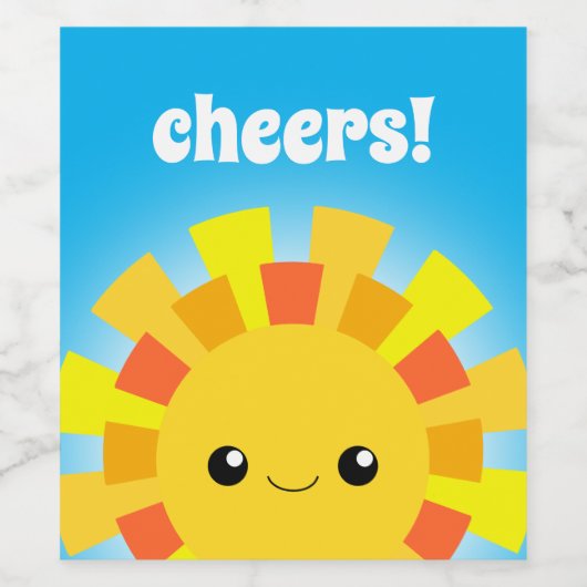 Sunshine Weinetikett (Einzelnes Label)