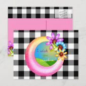 Sunshine Wish Pixel Art Postkarte (Vorne/Hinten)