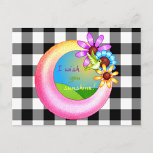 Sunshine Wish Pixel Art Postkarte