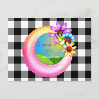 Sunshine Wish Pixel Art Postkarte