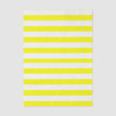 Sunshine Yellow and White Striped Print Seidenpapier (Vorderseite)