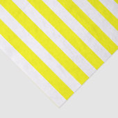 Sunshine Yellow and White Striped Print Seidenpapier (Ausschnitt)