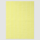 Sunshine Yellow and White Striped Seidenpapier (Vorderseite)