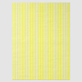Sunshine Yellow and White Striped Seidenpapier