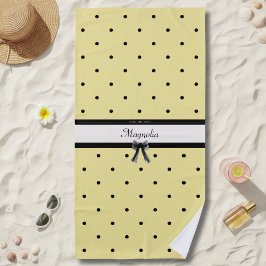 Sunshine Yellow Chic Summer Vacation Beach Towel Strandtuch