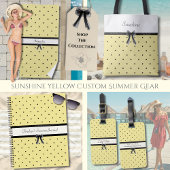 Sunshine Yellow Chic Summer Vacation Journal Notizblock