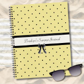 Sunshine Yellow Chic Summer Vacation Journal Notizblock