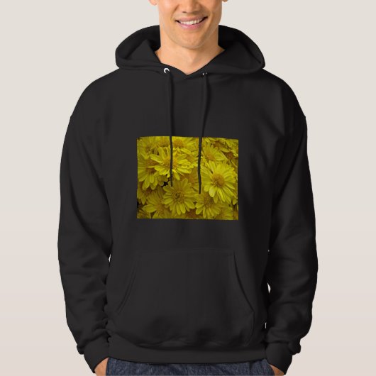 Sunshine Yellow Chrysanthema Hoodie (Vorderseite)