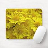 Sunshine Yellow Chrysanthema Mousepad (Mit Mouse)