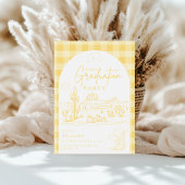 Sunshine Yellow Cowgirl Graduation Party Einladung