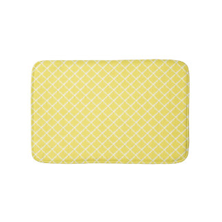 Sunshine Yellow Pattern Badematte