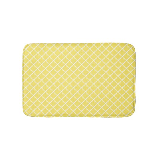 Sunshine Yellow Pattern Badematte (Vorderseite)