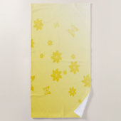 Sunshine Yellow Strandtuch (Vorderseite)