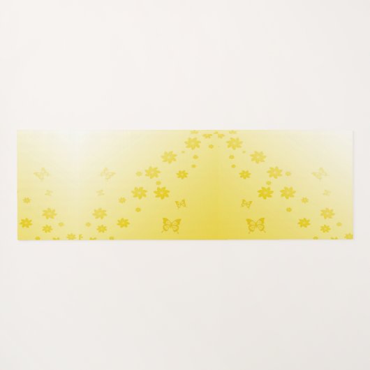Sunshine Yellow Yogamatte (Rückseite (Horizontal))