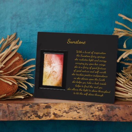 Sunstone Crystal Fairy Fotoplatte (Seite)