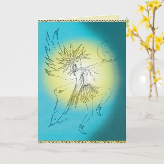 Sunstone/Neuanfang Karte (Gelbe Blume)