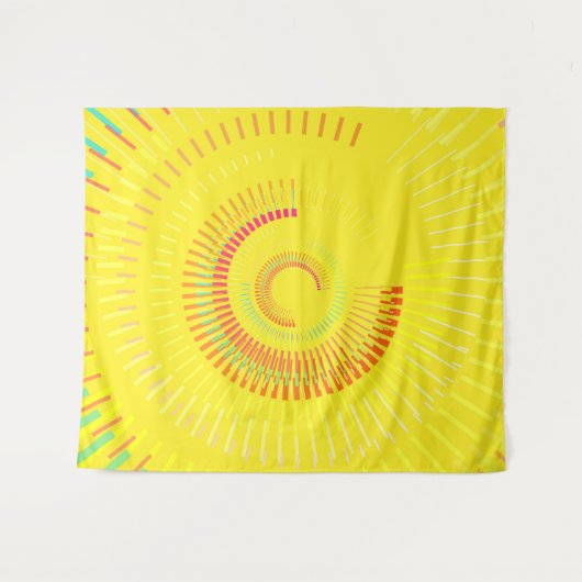 Sunthesizer Wandteppich (Vorderseite (Horizontal))