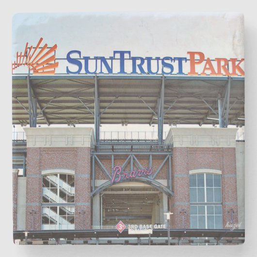 SunTrust Field, Atlanta Baseball Steinuntersetzer (Vorderseite)
