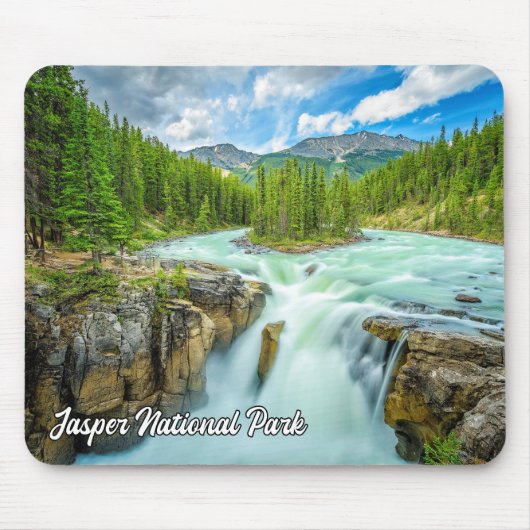 Sunwapta Falls, Jasper Nationalpark Mousepad (Vorne)