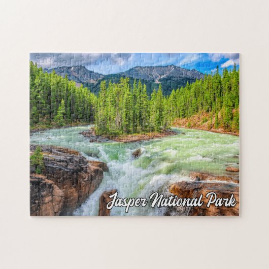 Sunwapta Falls, Jasper Nationalpark Puzzle (Horizontal)