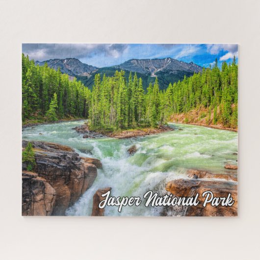 Sunwapta Falls, Jasper Nationalpark Puzzle (Horizontal)
