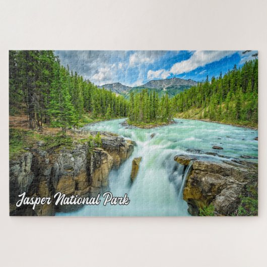 Sunwapta Falls, Jasper Nationalpark Puzzle (Horizontal)