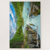Sunwapta Falls, Jasper Nationalpark Puzzle (Vertikal)