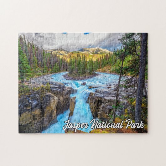 Sunwapta Falls, Jasper Nationalpark Puzzle (Horizontal)