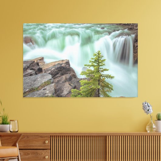 Sunwapta Falls Leinwanddruck (Insitu (Wohnzimmer))