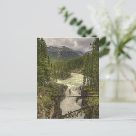 Sunwapta Falls Postkarte (Stehend Vorderseite)