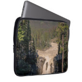 Sunwapta Serenity: Wasserfall-Fotografie Laptopschutzhülle (Vorne Rechts)
