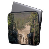 Sunwapta Serenity: Wasserfall-Fotografie Laptopschutzhülle (Vorderseite Links)
