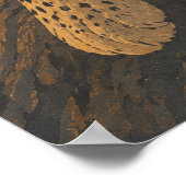 Sunward III — Leopard bei Sonnenuntergang Poster (Ecke)