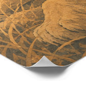 Sunward IV — Löwe bei Sonnenuntergang Poster (Ecke)