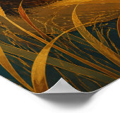 Sunward IV — Löwe bei Sonnenuntergang Poster (Ecke)